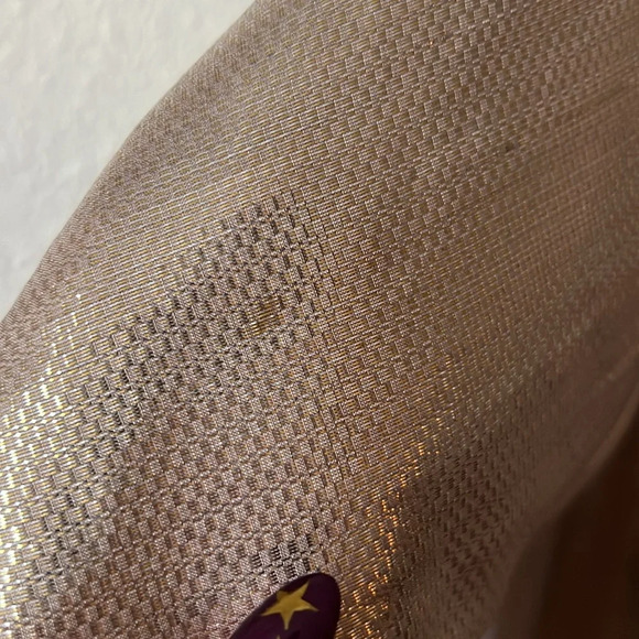 NWT Alice McCall 2 Cities Metallic Gold Ruffled Mini Dress Size 4 - Picture 7 of 7